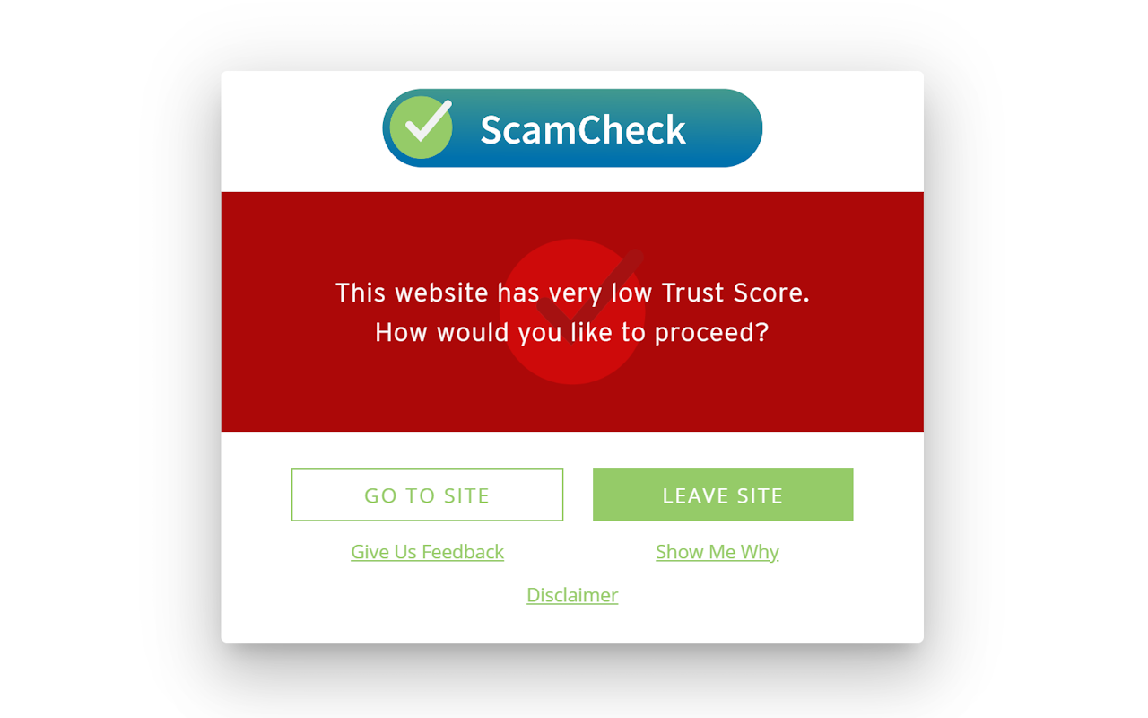 ScamCheck chrome谷歌浏览器插件_扩展第1张截图
