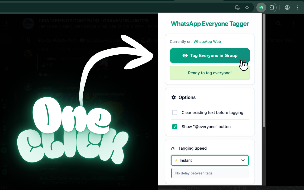 WhatsApp Everyone Tagger chrome谷歌浏览器插件_扩展第1张截图