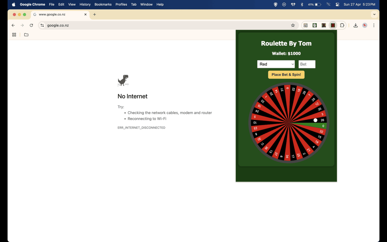Roulette By Tom chrome谷歌浏览器插件_扩展第3张截图