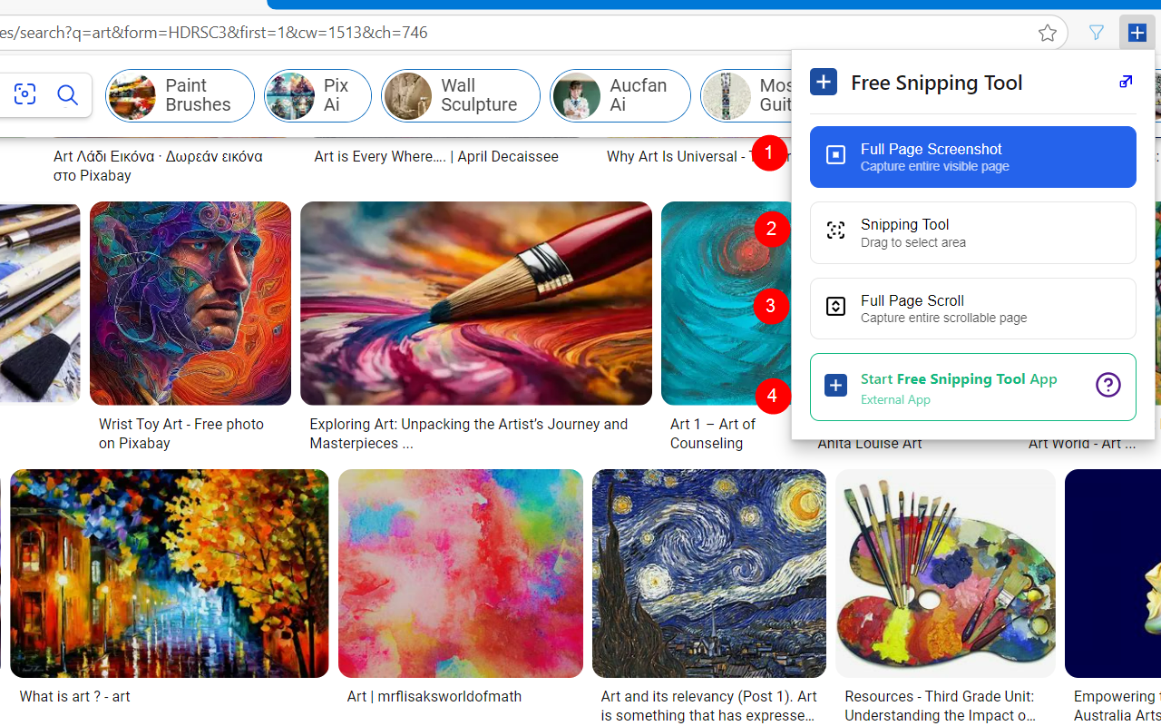 Free Snipping Tool chrome谷歌浏览器插件_扩展第1张截图