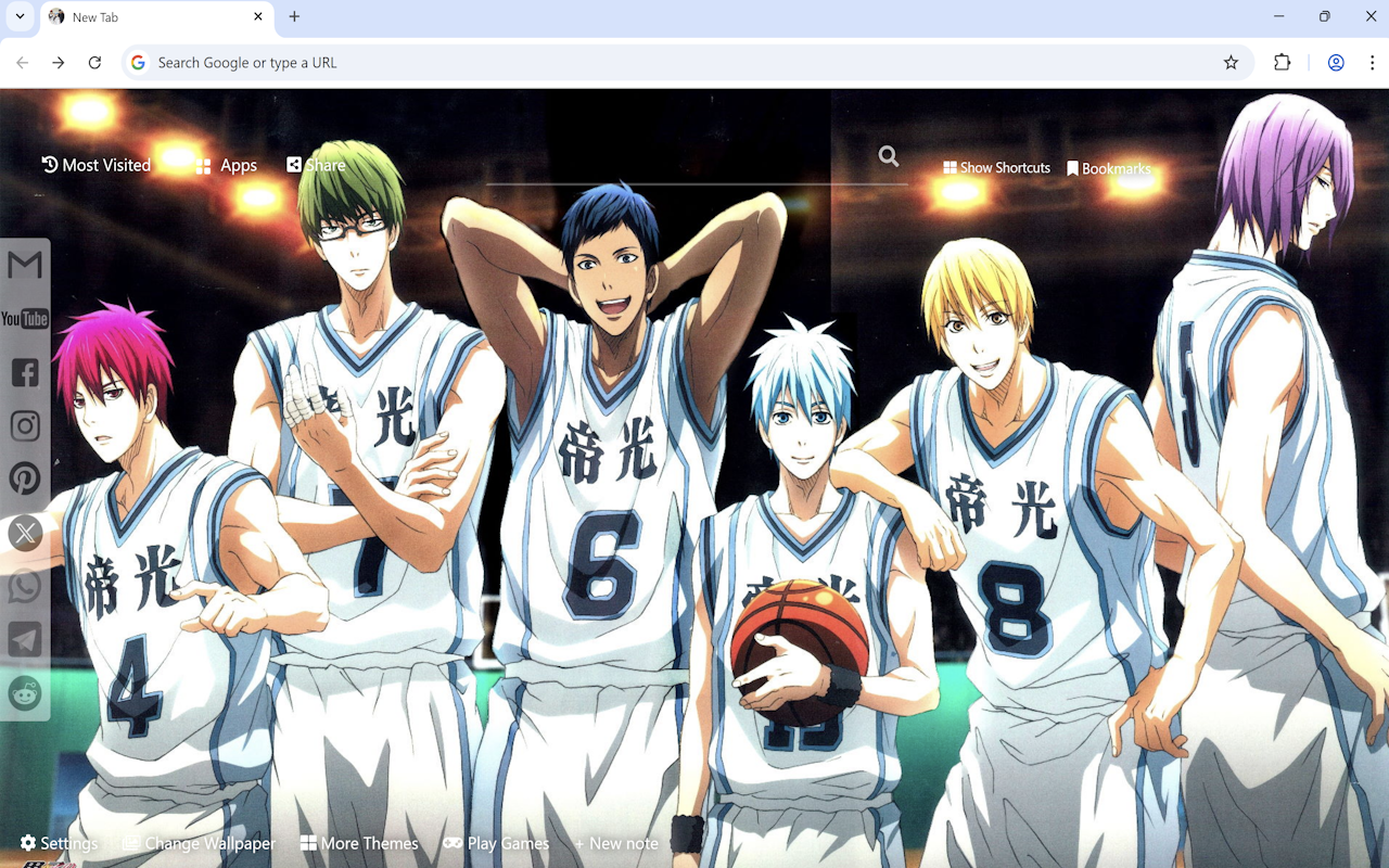 Kuroko no Basket Wallpaper chrome谷歌浏览器插件_扩展第1张截图