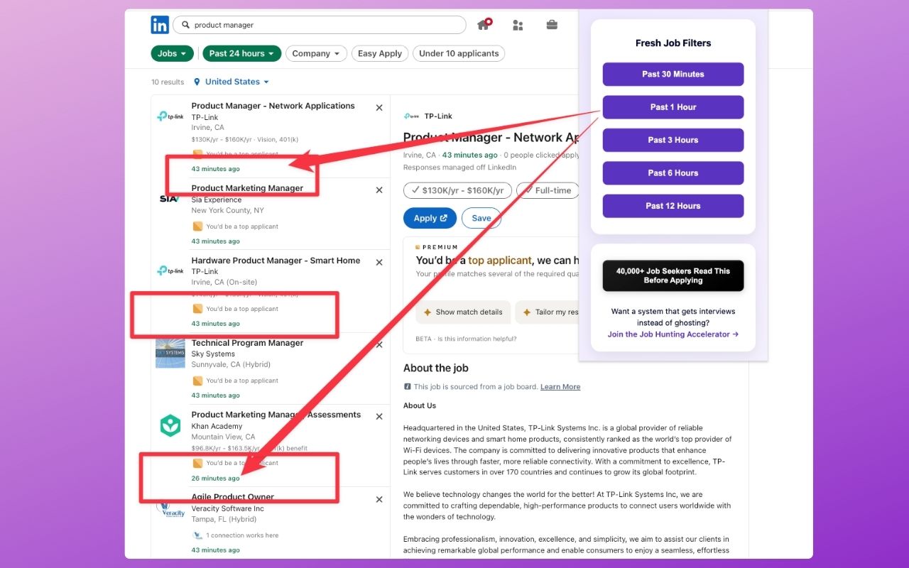 Fresh Job Filter chrome谷歌浏览器插件_扩展第2张截图