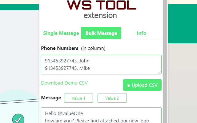 WhatSender WA Bulk Message Sender chrome谷歌浏览器插件_扩展第3张截图