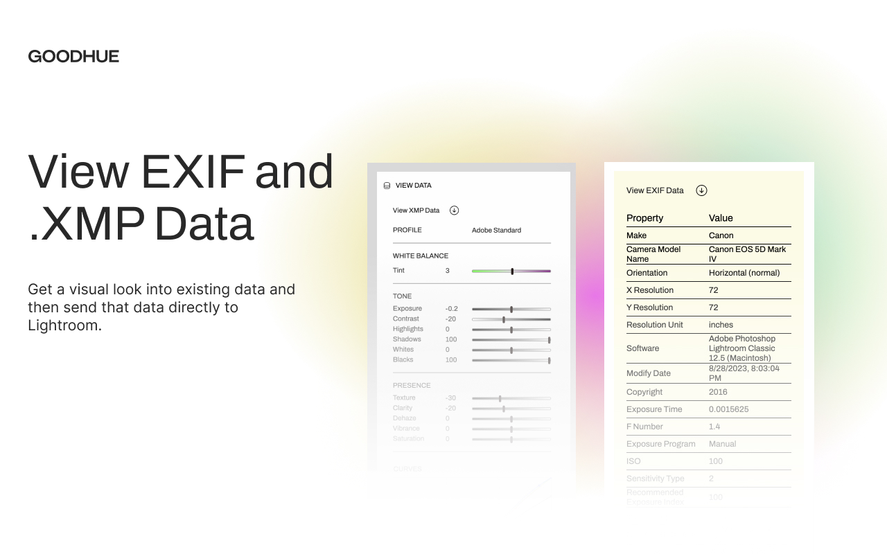 Goodhue - Read EXIF and XMP Information chrome谷歌浏览器插件_扩展第2张截图