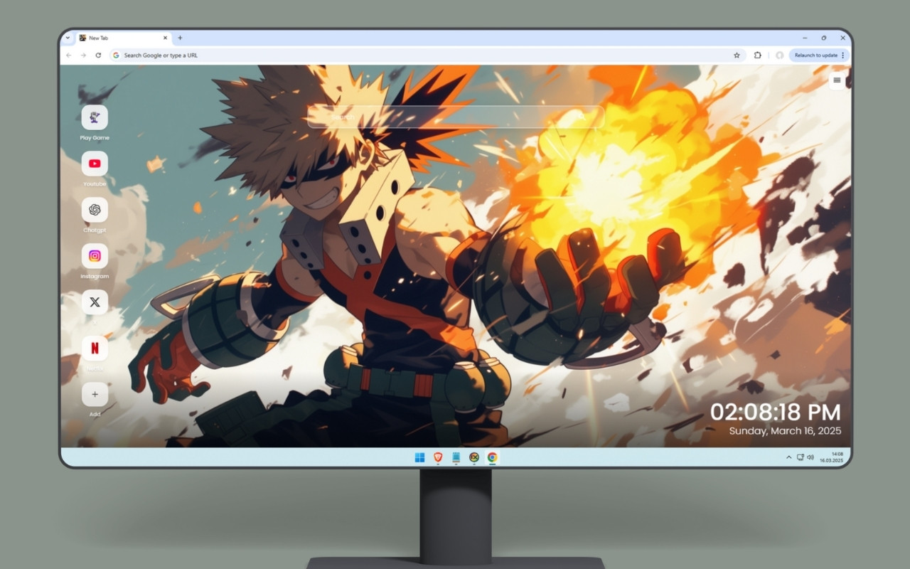 Katsuki Bakugo Wallpaper chrome谷歌浏览器插件_扩展第4张截图
