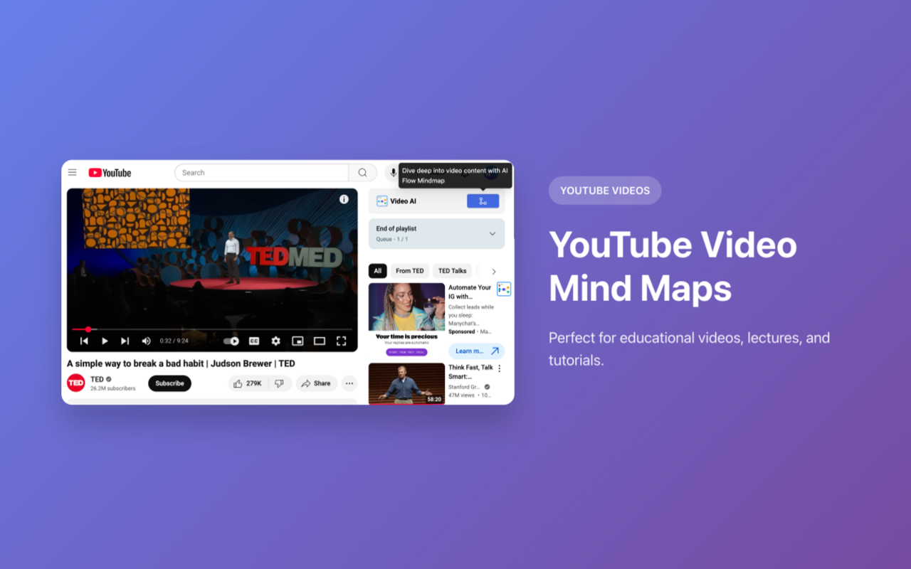 AI MindMap - Mind Mapping Generator for any Web Pages, PDFs, Youtube Videos chrome谷歌浏览器插件_扩展第3张截图