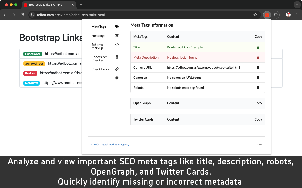 ADBOT SEO Suite chrome谷歌浏览器插件_扩展第1张截图