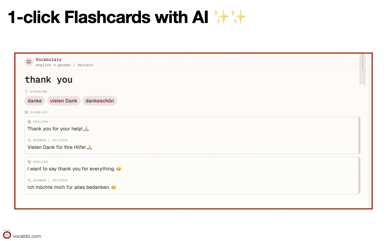 Vocabbi: Learn Languages 🗣️ | AI 🧠, Netflix 🎬 chrome谷歌浏览器插件_扩展第3张截图