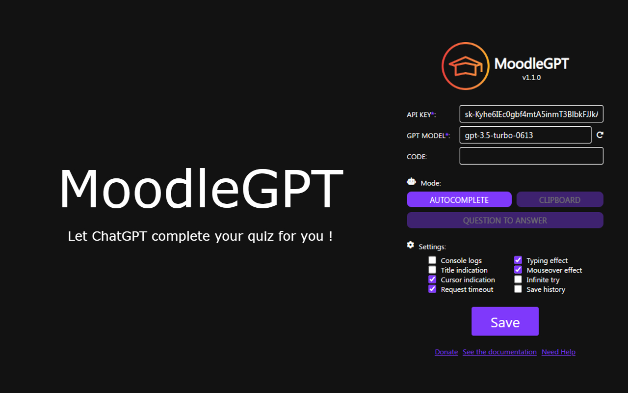 MoodleGPT chrome谷歌浏览器插件_扩展第1张截图