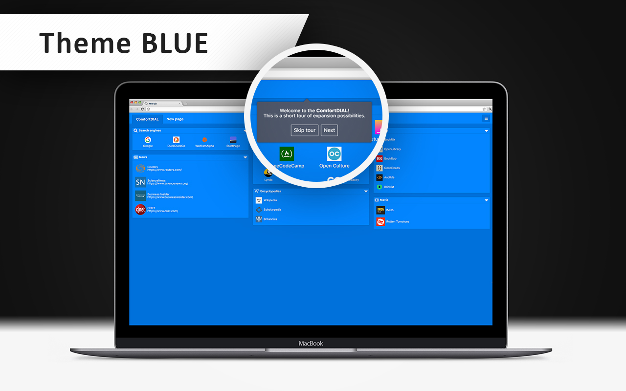 ComfortDIAL - New tab chrome谷歌浏览器插件_扩展第2张截图