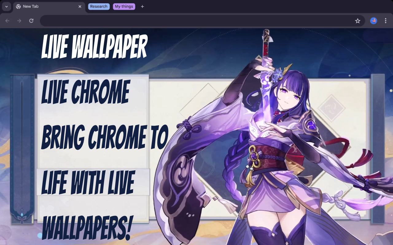 Genshin Impact Raiden Shogun Gameograf chrome谷歌浏览器插件_扩展第1张截图