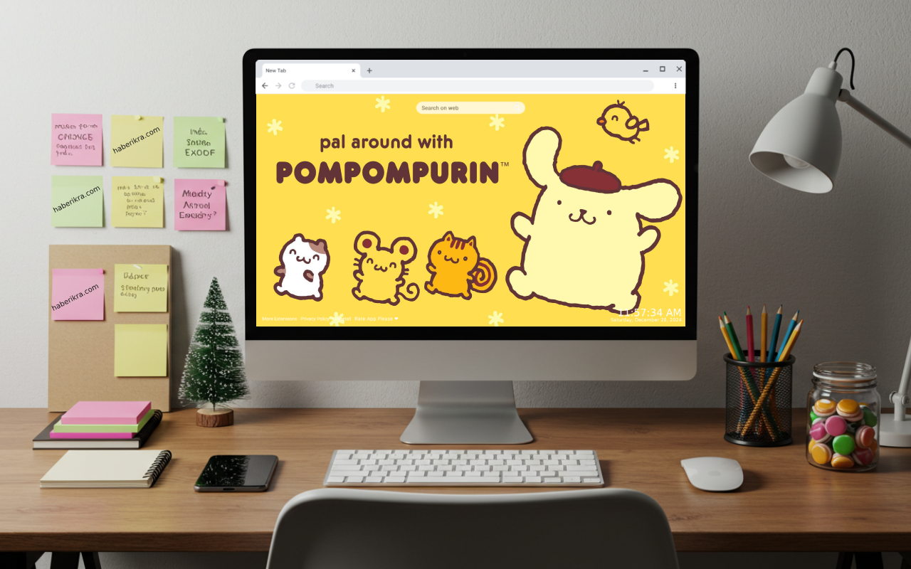 Pompompurin Live Wallpaper chrome谷歌浏览器插件_扩展第3张截图