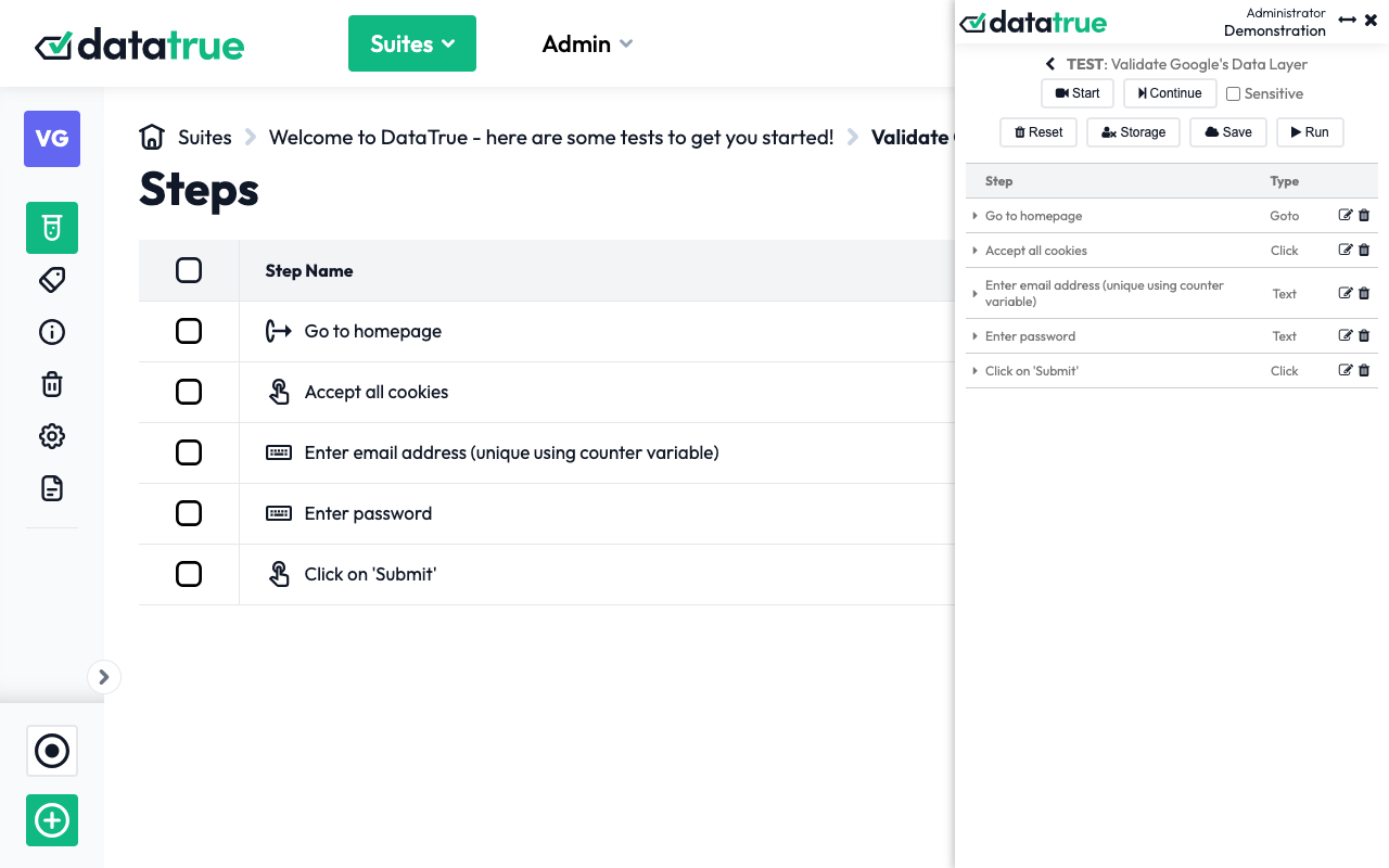 DataTrue Test Builder chrome谷歌浏览器插件_扩展第3张截图