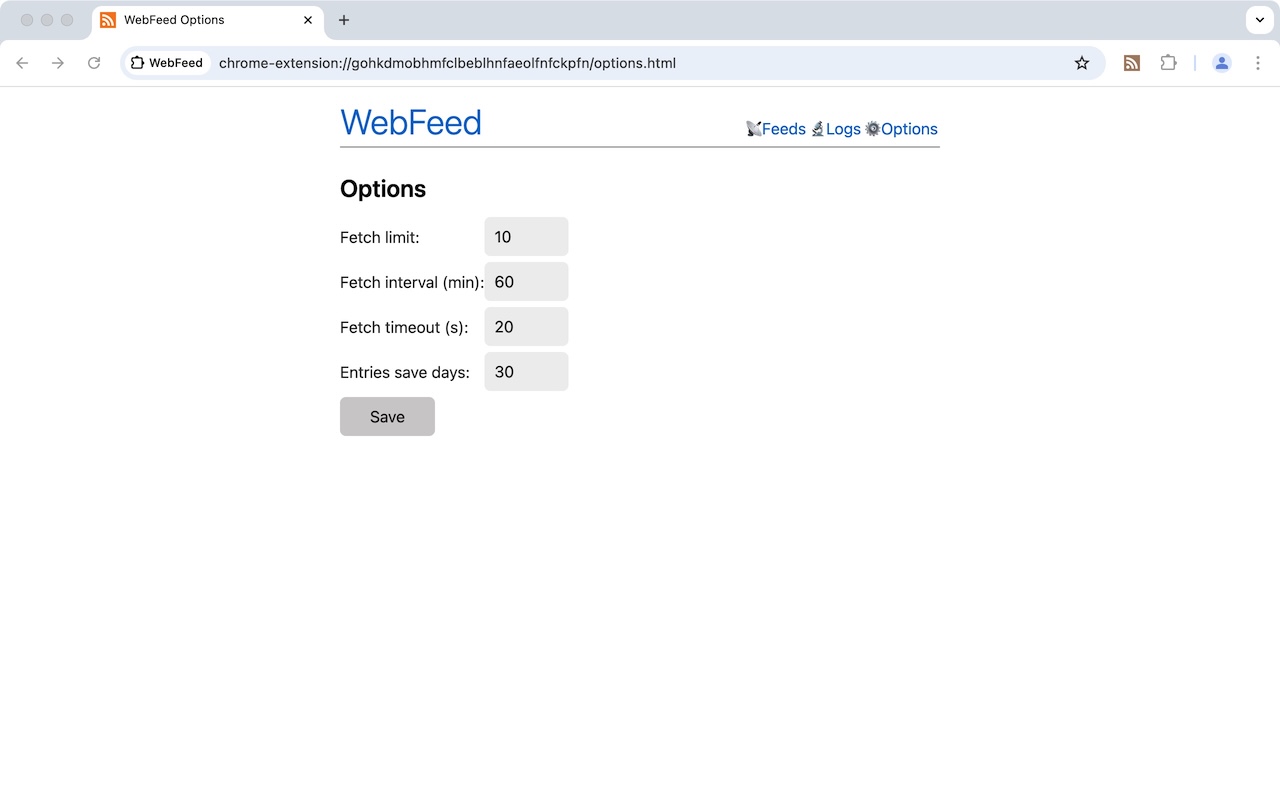 WebFeed chrome谷歌浏览器插件_扩展第2张截图