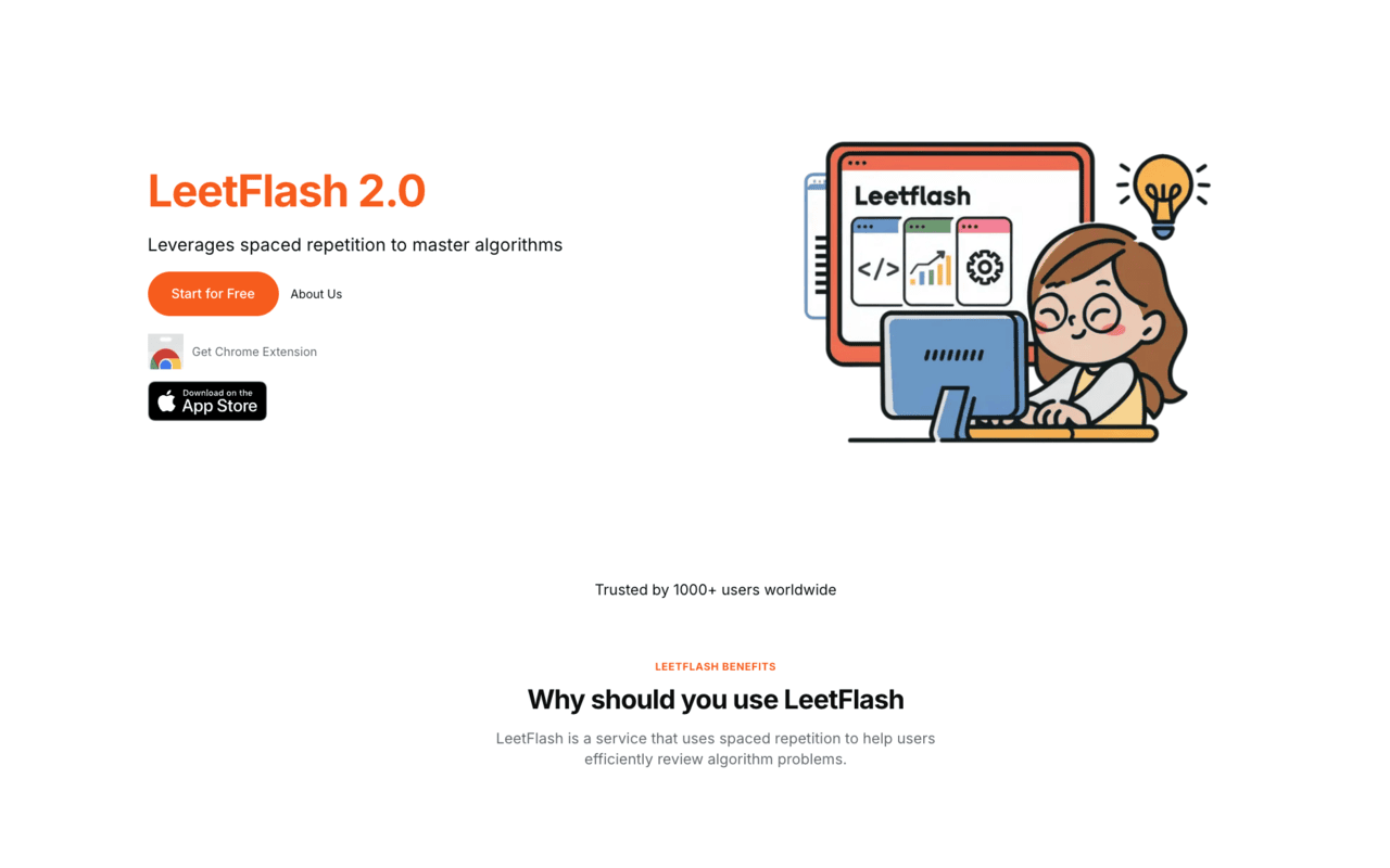 LeetFlash chrome谷歌浏览器插件_扩展第1张截图