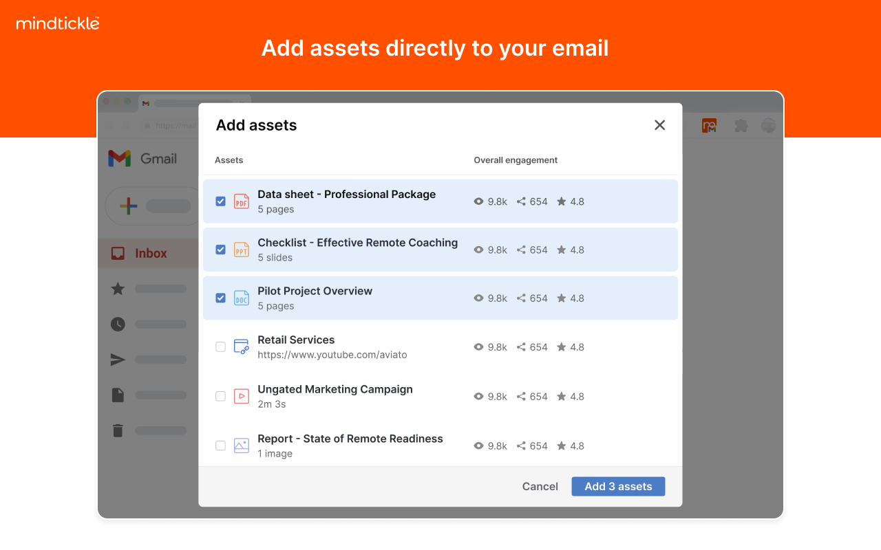 Mindtickle for Gmail chrome谷歌浏览器插件_扩展第2张截图