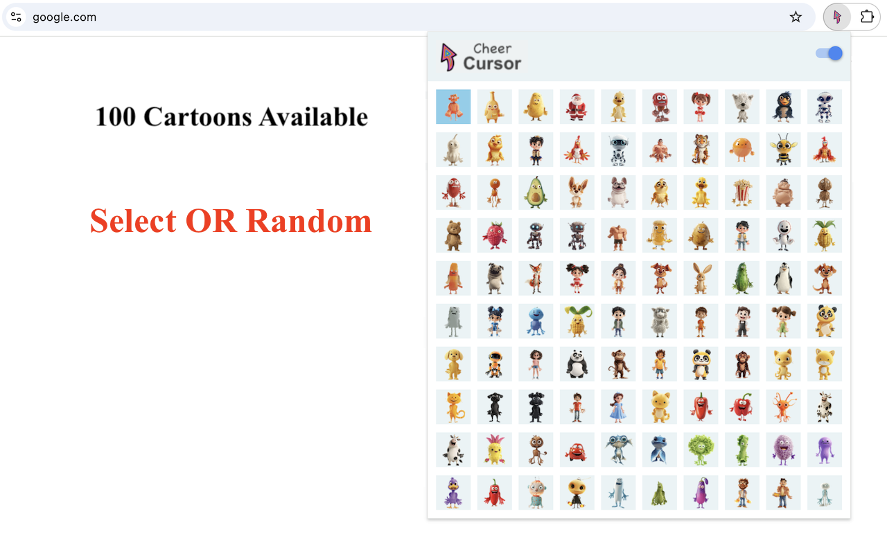 Character Cursor chrome谷歌浏览器插件_扩展第4张截图