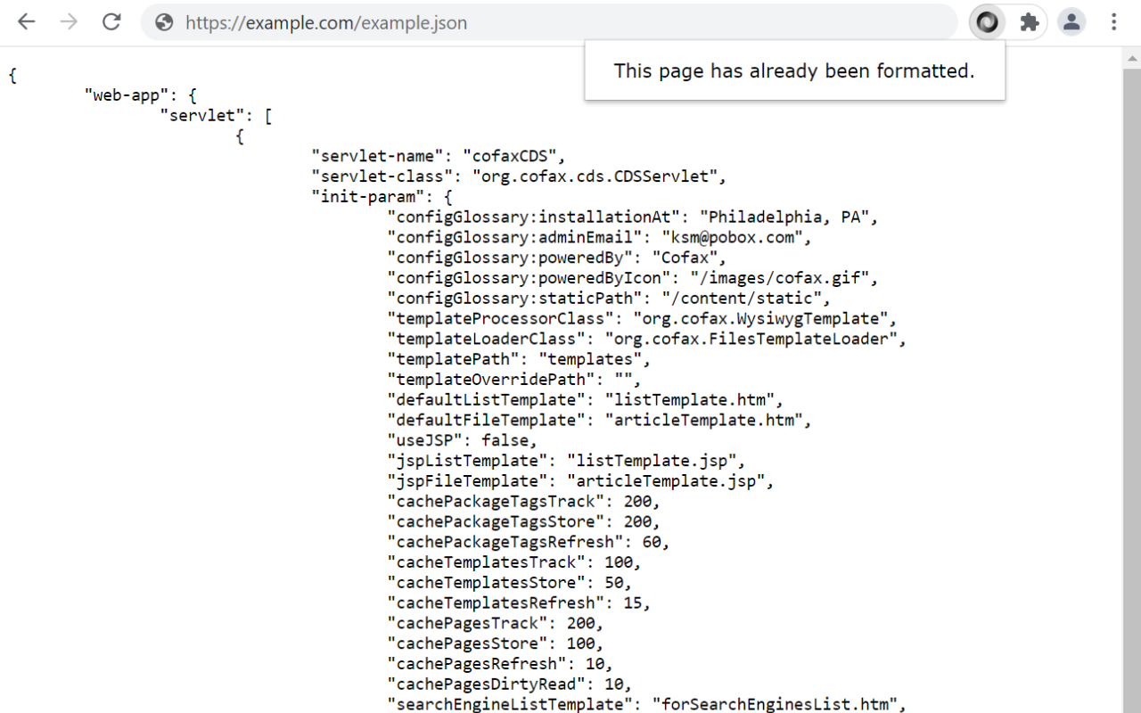 Basic JSON Formatter chrome谷歌浏览器插件_扩展第2张截图