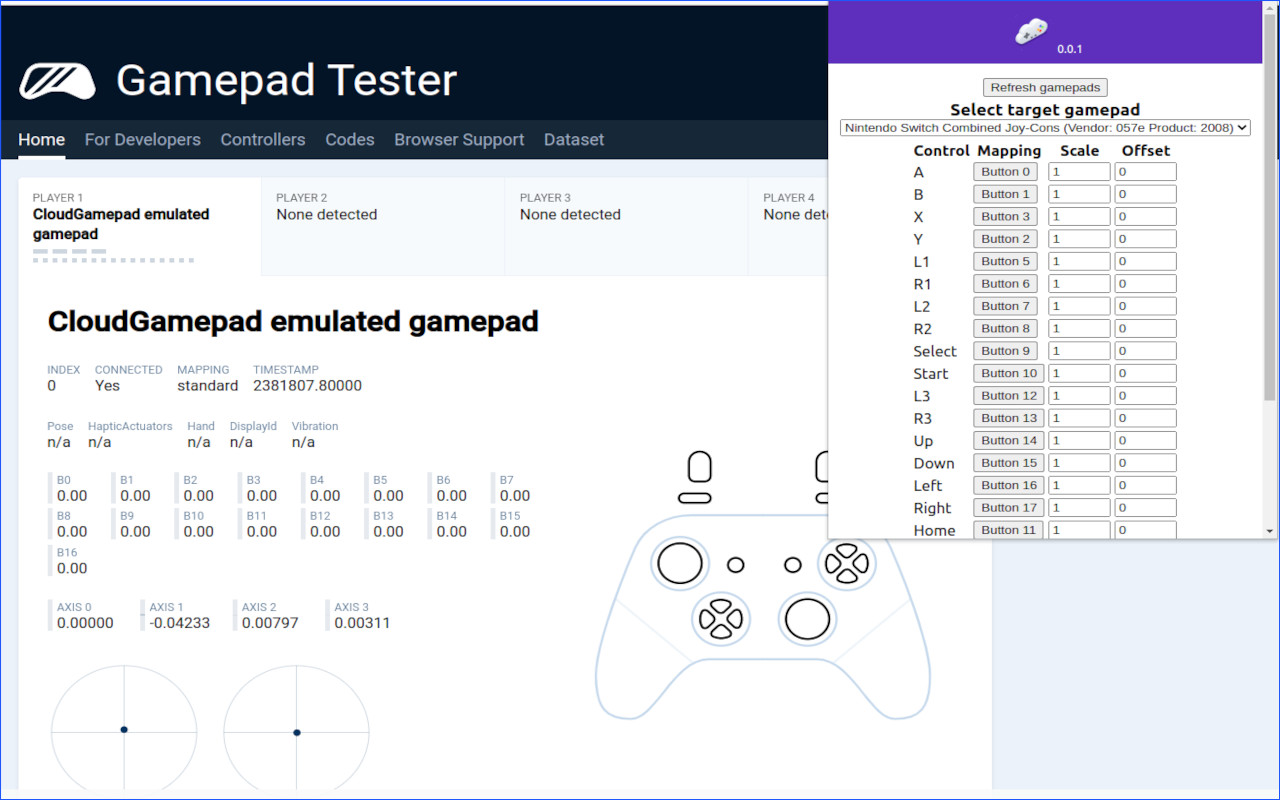CloudGamepad chrome谷歌浏览器插件_扩展第1张截图