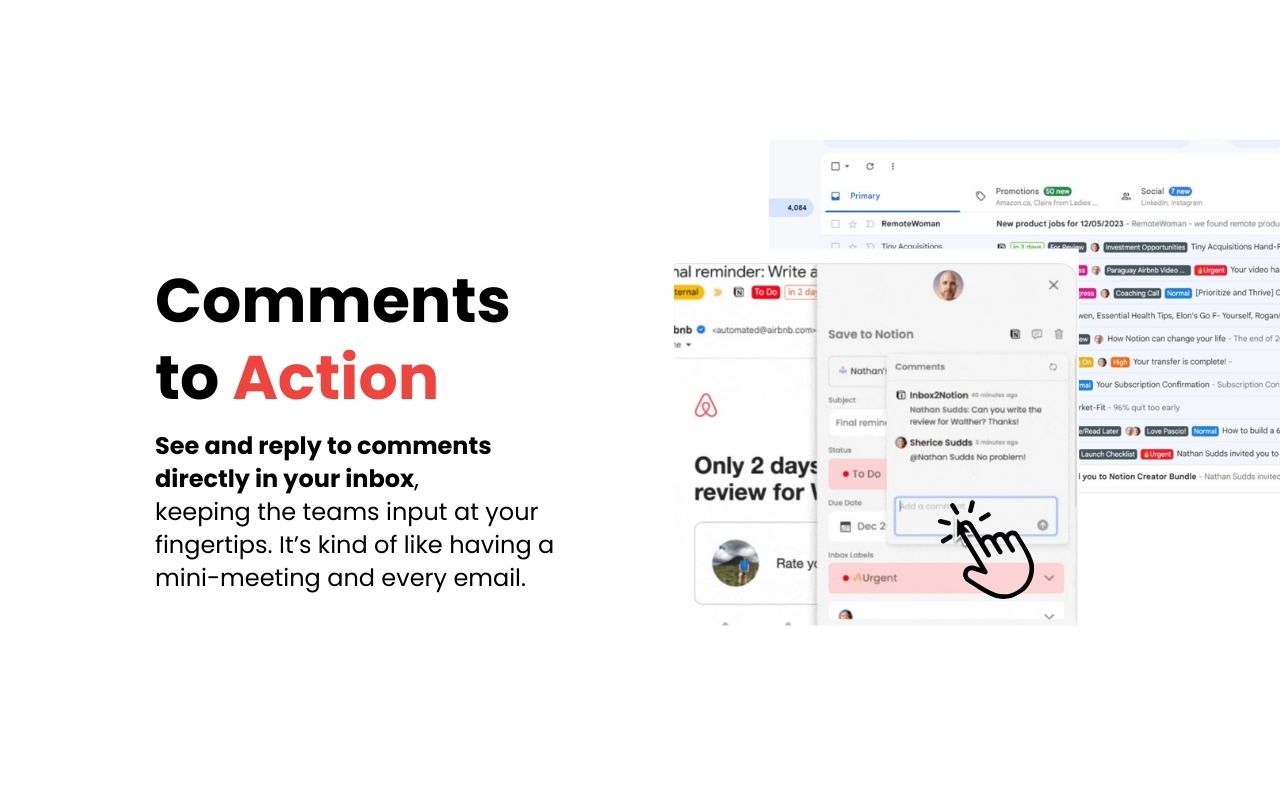 Inbox2Action: The power of Notion in your Gmail Inbox chrome谷歌浏览器插件_扩展第4张截图