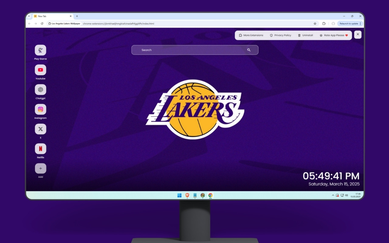 Los Angeles Lakers Wallpaper chrome谷歌浏览器插件_扩展第2张截图