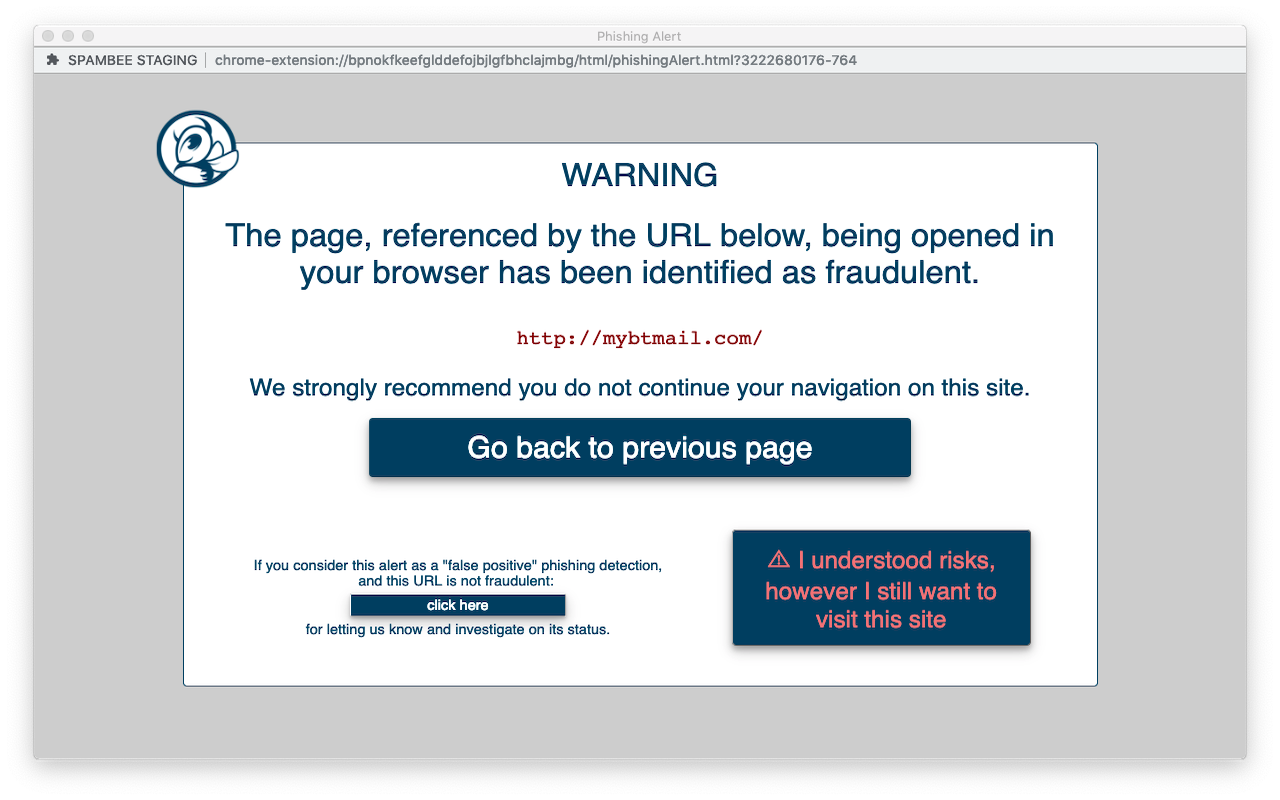 SPAMBEE chrome谷歌浏览器插件_扩展第4张截图