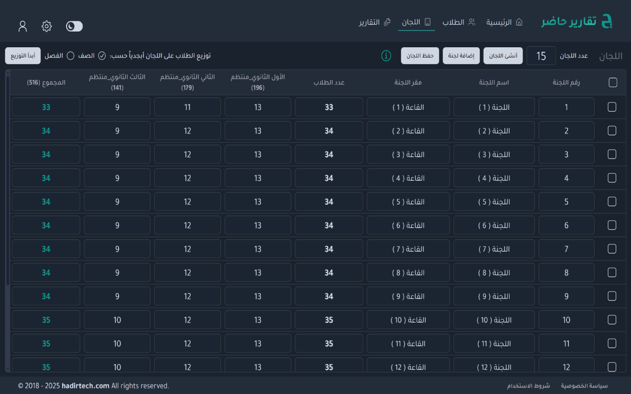 تقارير حاضر | Hadir Reports chrome谷歌浏览器插件_扩展第5张截图