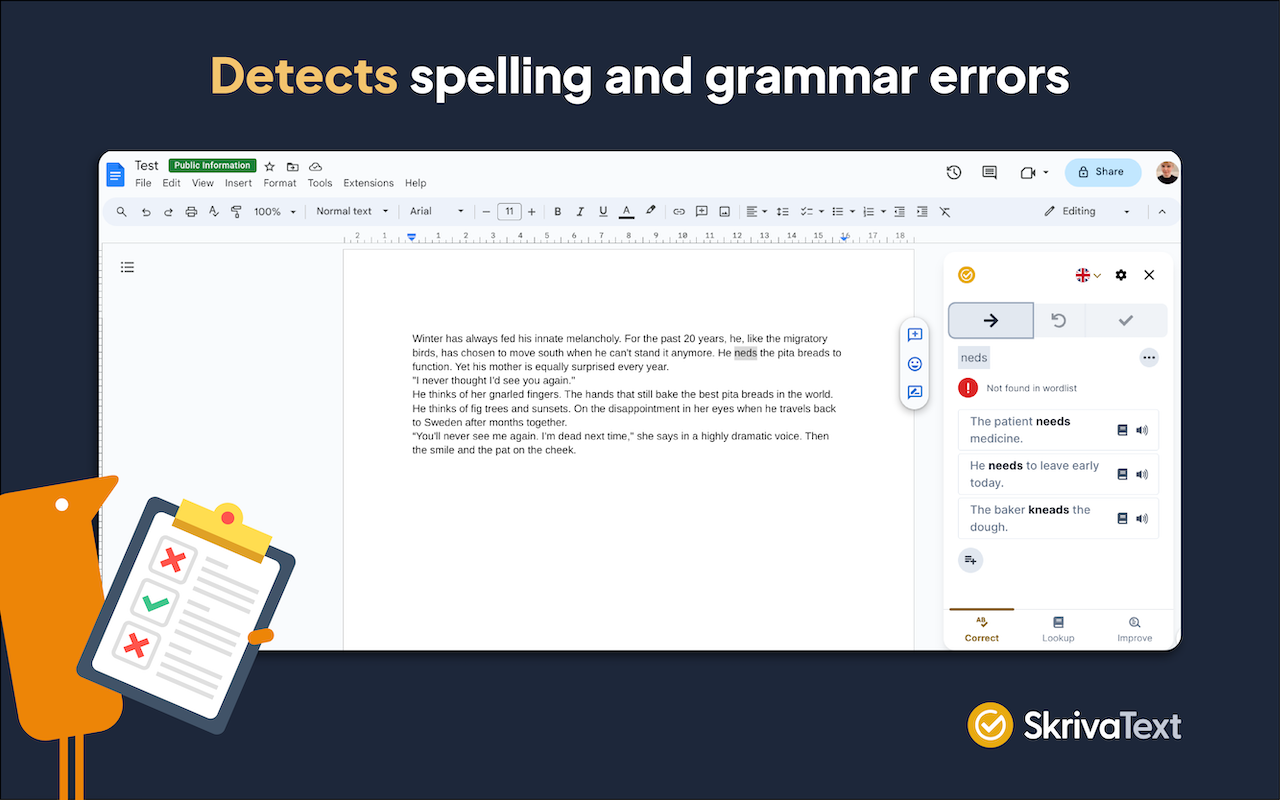 SkrivaText chrome谷歌浏览器插件_扩展第1张截图