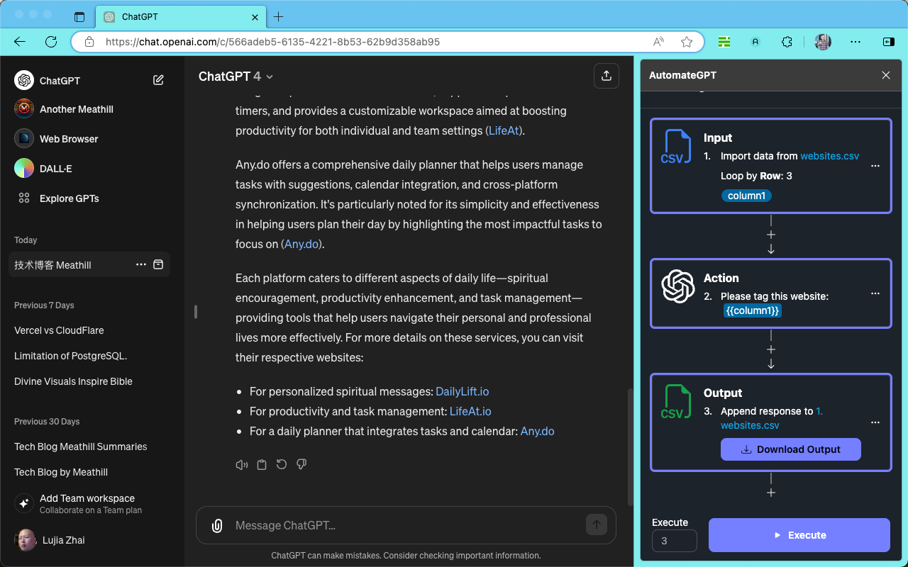 AutomateGPT chrome谷歌浏览器插件_扩展第2张截图