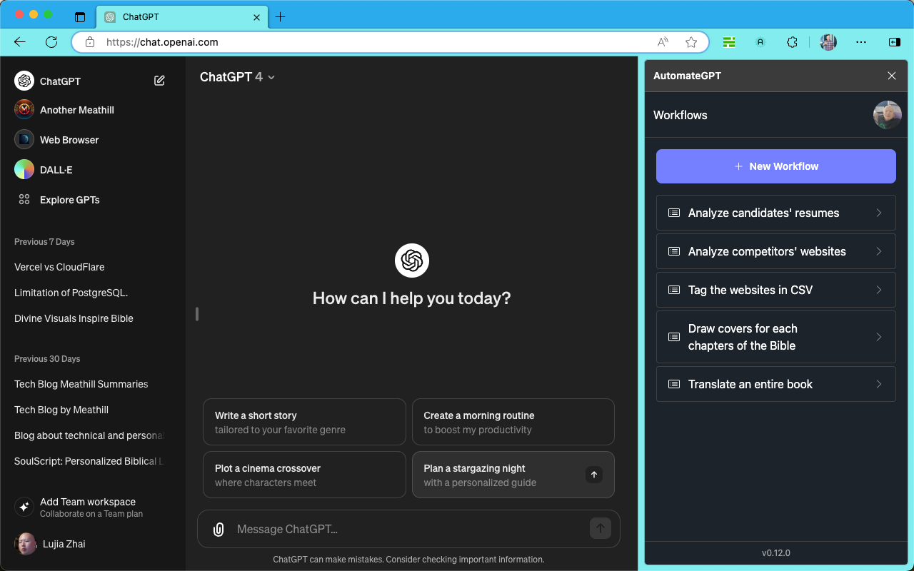 AutomateGPT chrome谷歌浏览器插件_扩展第3张截图