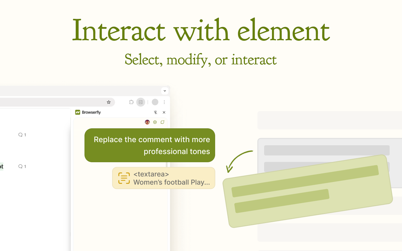 Browserfly - 浏览器中的 AI Agent chrome谷歌浏览器插件_扩展第2张截图