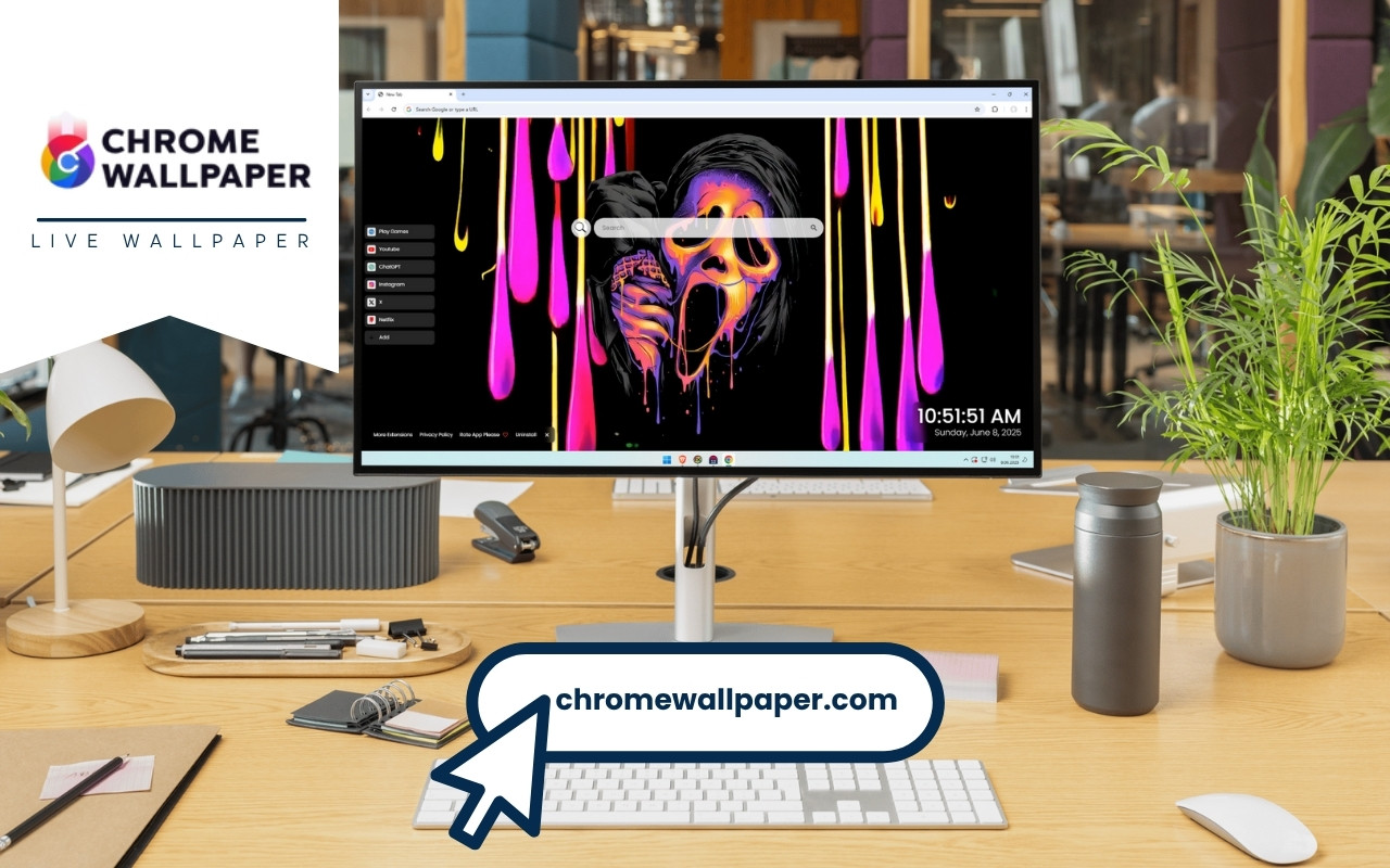 Ghostface Scream Live Wallpaper chrome谷歌浏览器插件_扩展第2张截图