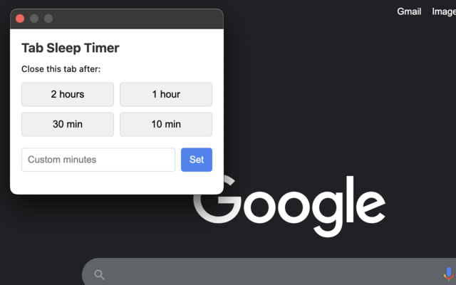 Tab Sleep Timer chrome谷歌浏览器插件_扩展第2张截图