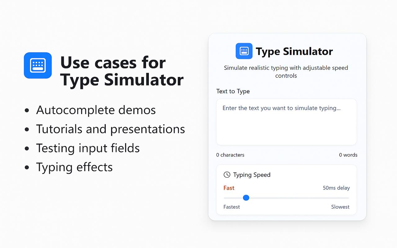Keyboard Typing Simulator chrome谷歌浏览器插件_扩展第2张截图