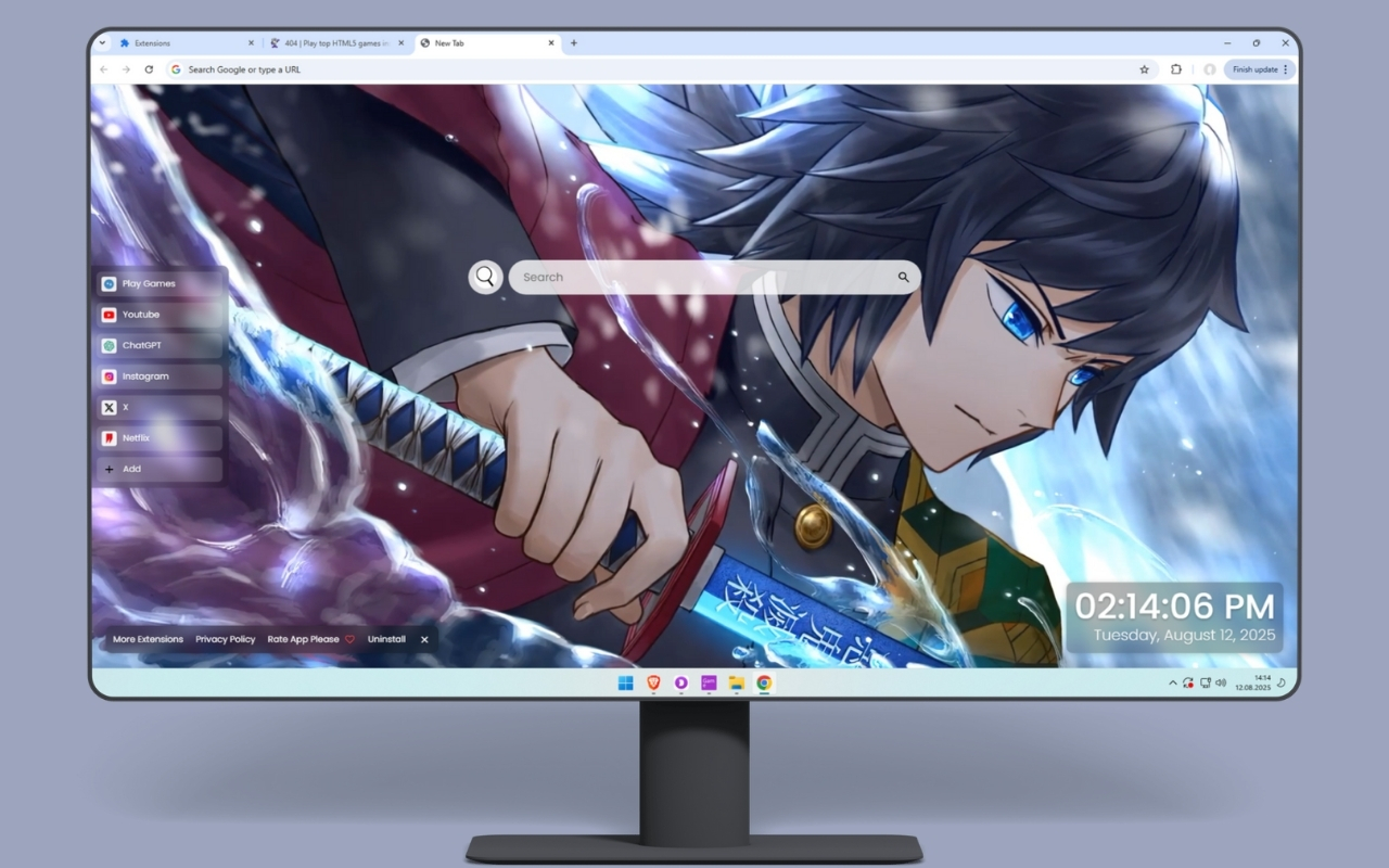 Giyu Tomioka Live Wallpaper chrome谷歌浏览器插件_扩展第3张截图