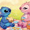 Stitch and Angel Picnic Live Wallpaper
