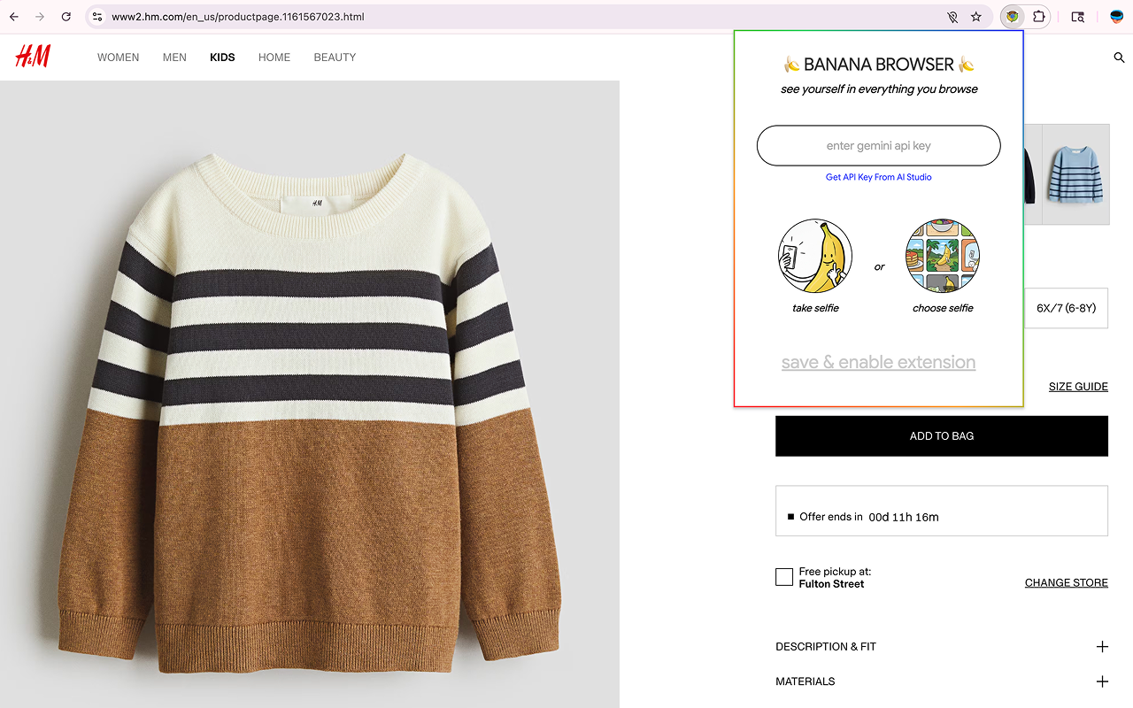 Nano Banana Browser chrome谷歌浏览器插件_扩展第1张截图