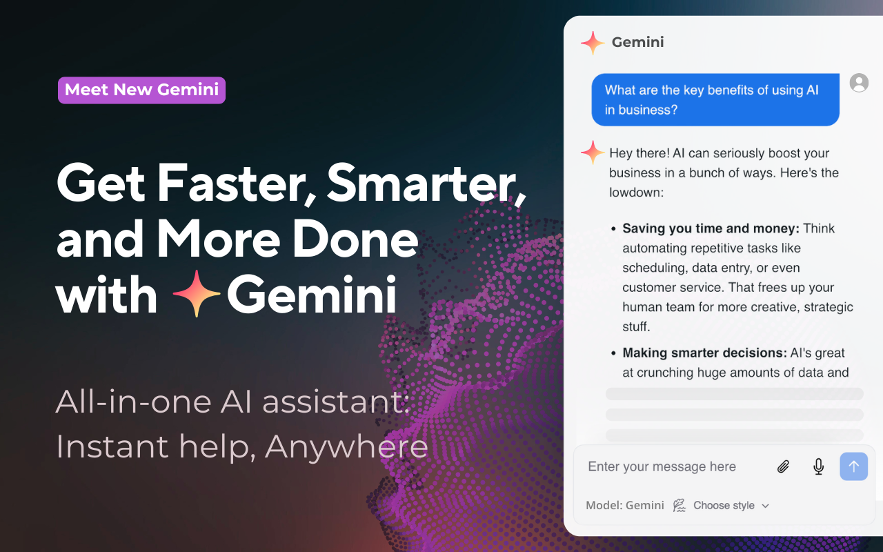 Google Gemini chrome谷歌浏览器插件_扩展第1张截图