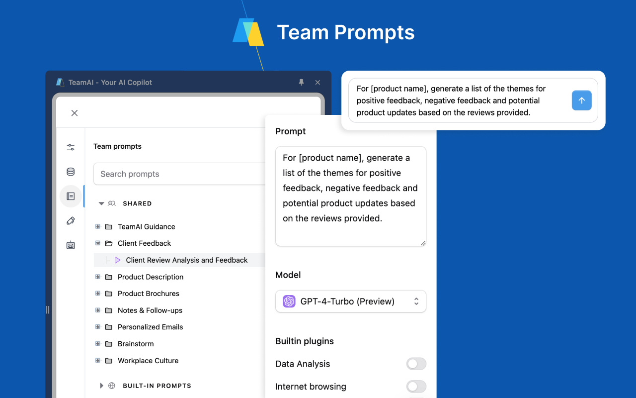 TeamAI - Your AI Copilot chrome谷歌浏览器插件_扩展第1张截图