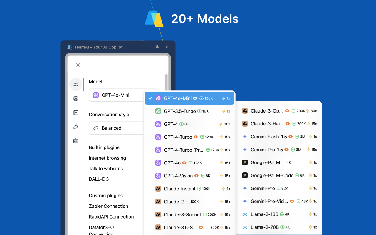 TeamAI - Your AI Copilot chrome谷歌浏览器插件_扩展第3张截图