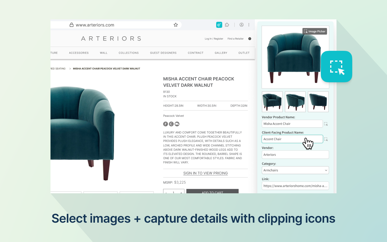 DesignFiles Product Clipper chrome谷歌浏览器插件_扩展第2张截图
