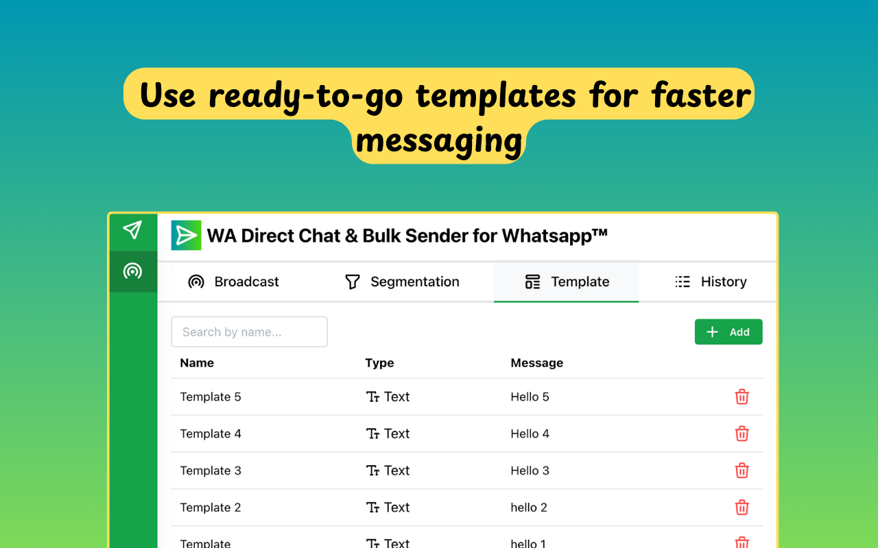 WA Direct Chat & Bulk Sender for Whatsapp™ chrome谷歌浏览器插件_扩展第5张截图