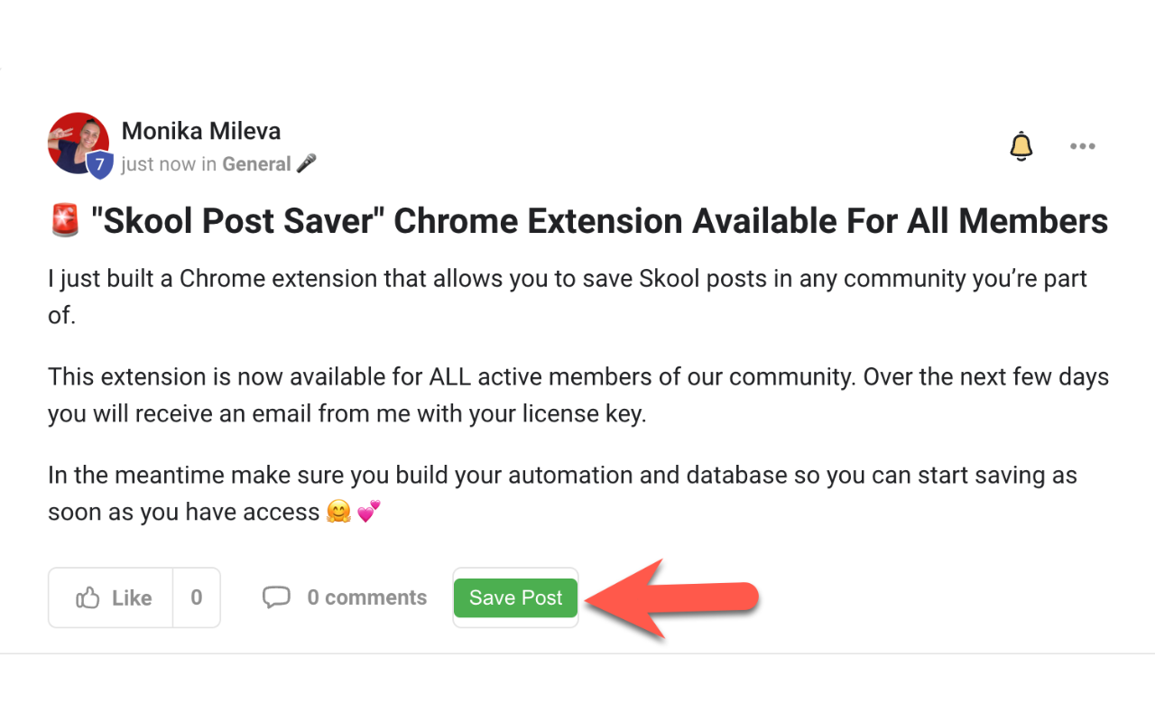 Skool Post Saver chrome谷歌浏览器插件_扩展第1张截图