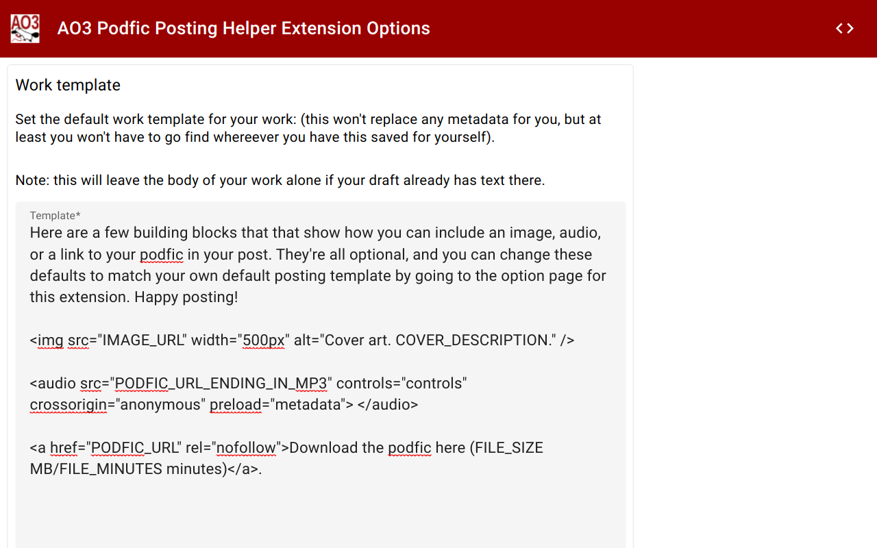AO3 Podfic Posting Helper chrome谷歌浏览器插件_扩展第3张截图