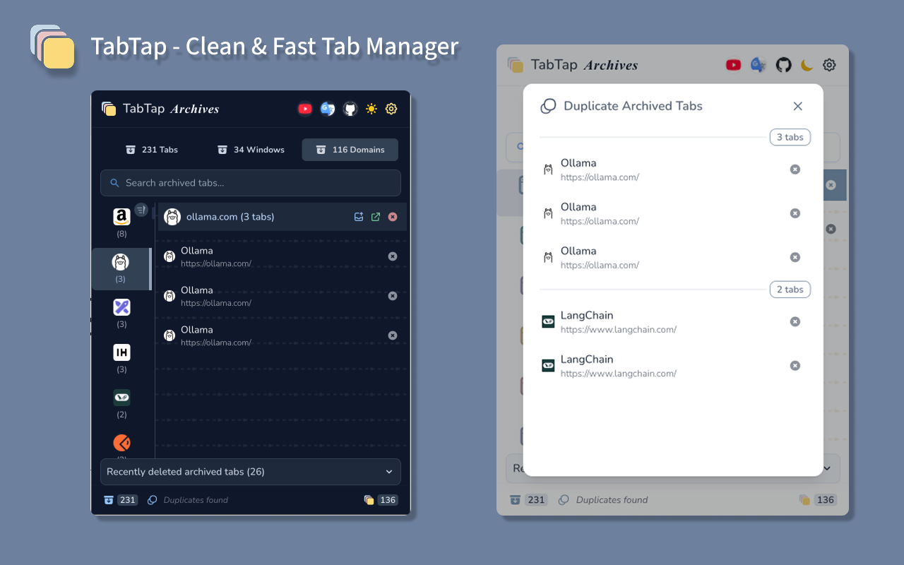 TabTap - Clean & Fast Tab Manager chrome谷歌浏览器插件_扩展第6张截图