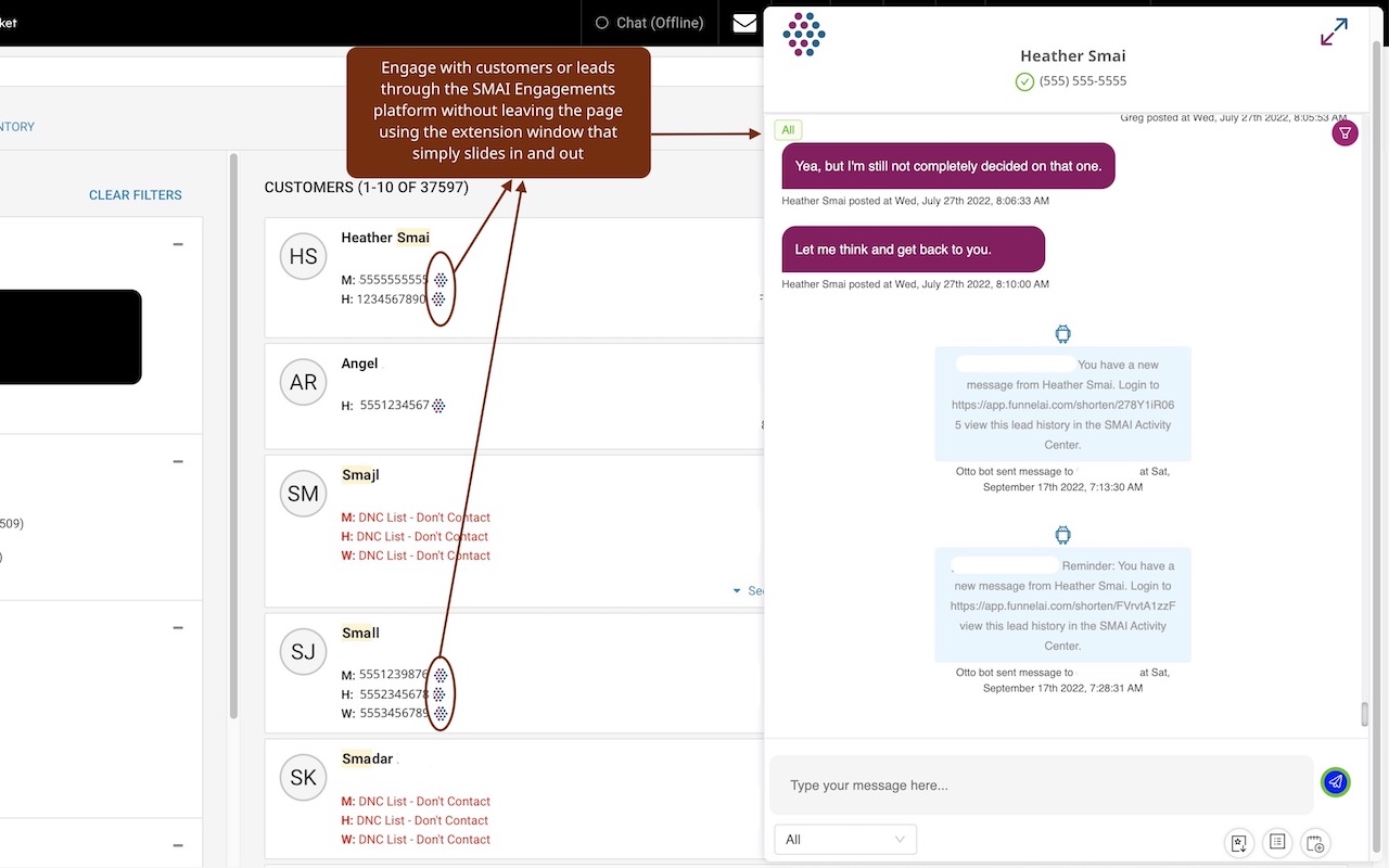 SMAI Click2Engage chrome谷歌浏览器插件_扩展第2张截图