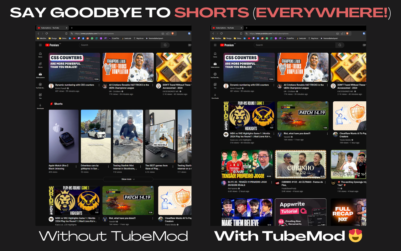 TubeMod chrome谷歌浏览器插件_扩展第1张截图