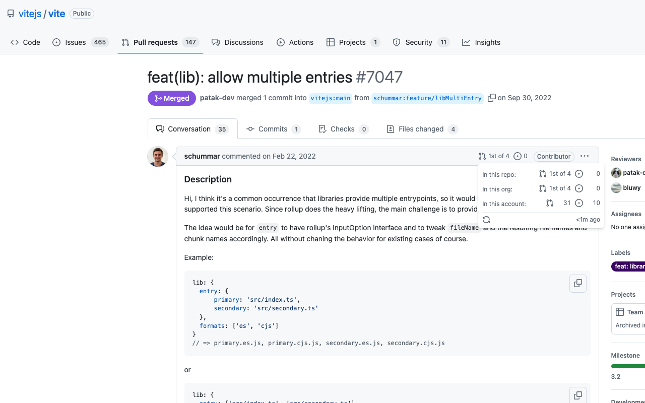 Contributors on Github chrome谷歌浏览器插件_扩展第1张截图