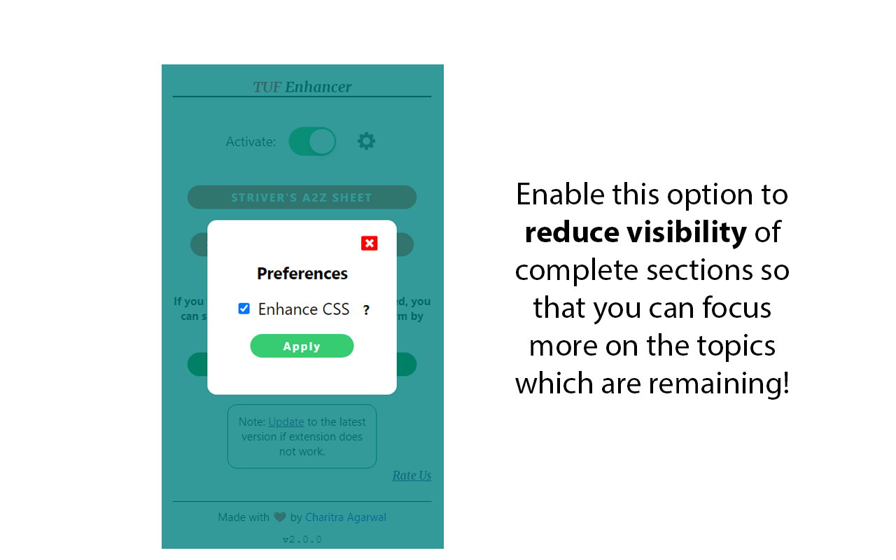 TUF Enhancer chrome谷歌浏览器插件_扩展第2张截图