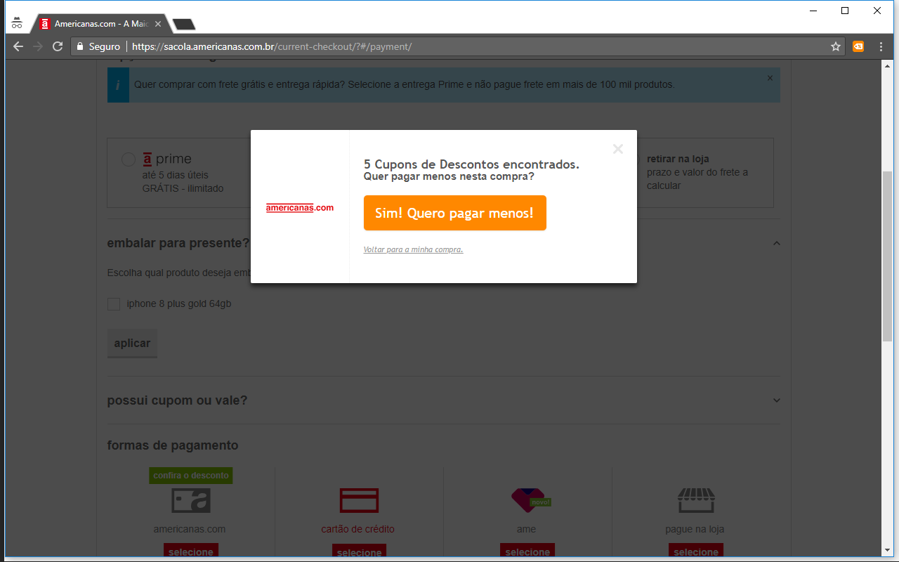 Tem Desconto? chrome谷歌浏览器插件_扩展第3张截图
